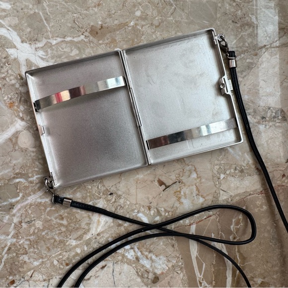 Bally Black leather and Silver Crossbody case - Picture 9 of 9